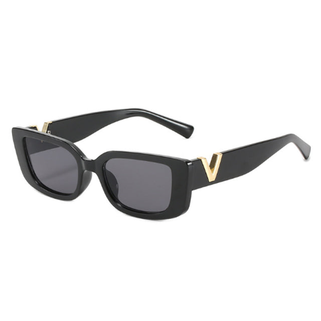 Rechteckige V-Retro-Sonnenbrille